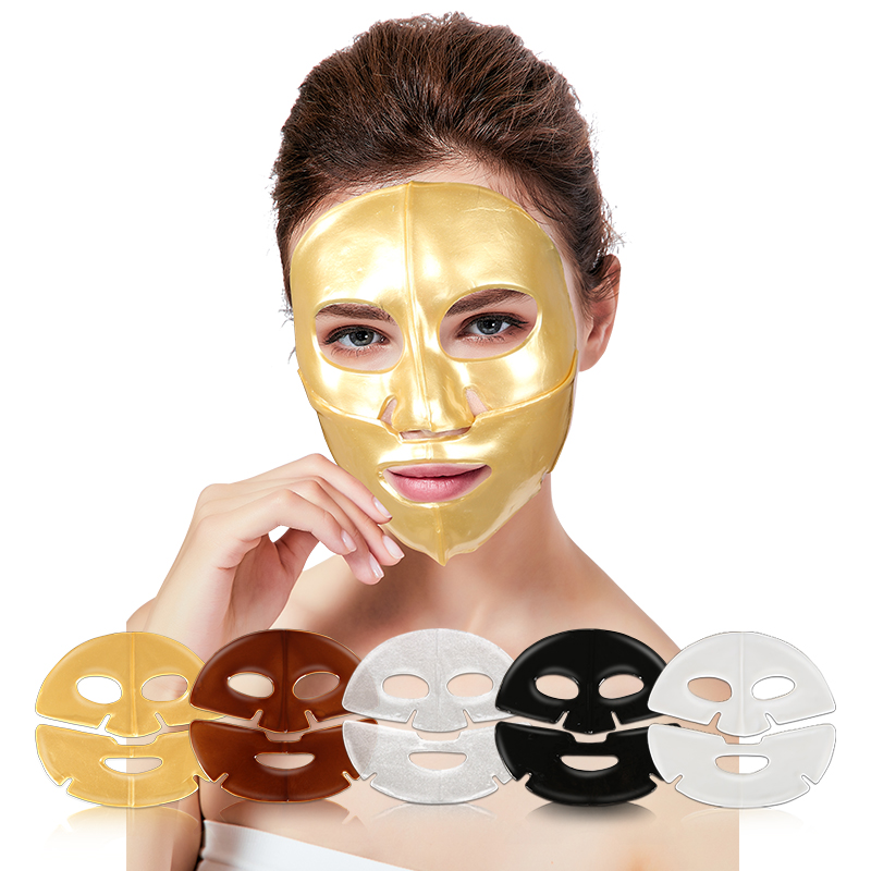 Skincare 24K Gold Collagen Lift Hydrogel Moisturizing Facial Gel Hydrogel Jelly Sheet Face Mask for Women - 9